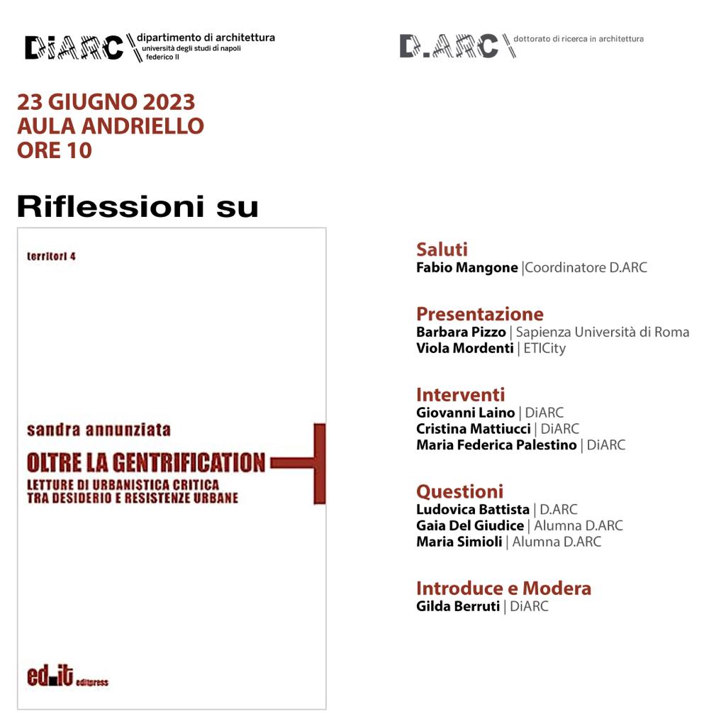 Oltre la Gentrification: letture di urbanistica critica tra desiderio e resistenze urbane