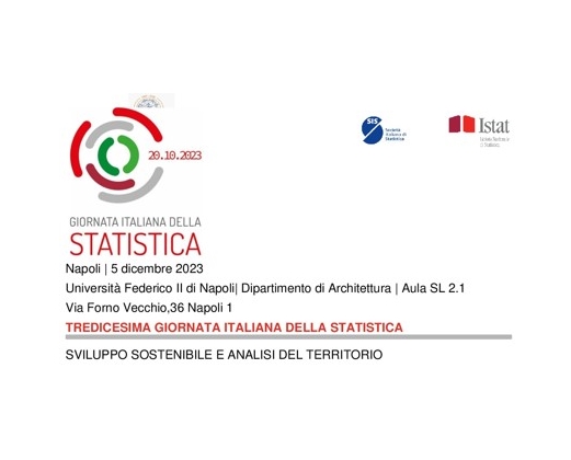 TREDICESIMA GIORNATA ITALIANA DELLA STATISTICA | SVILUPPO SOSTENIBILE E ANALISI DEL TERRITORIO